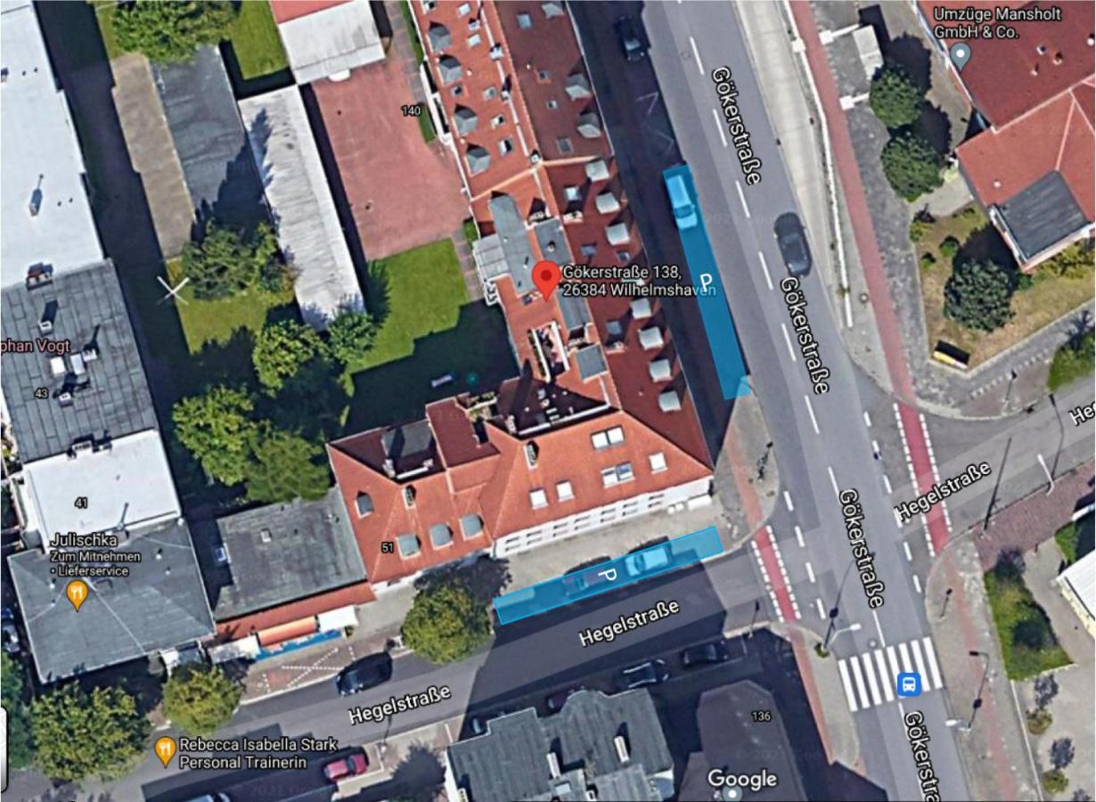 Küstenapartment mit großem Wohnzimmer Wilhelmshaven Exterior foto